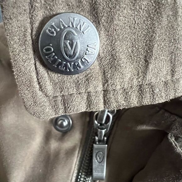 Unworn Vintage Gianni Valentino Italy MicroSuede Brown Mens Jacket Sz M - Picture 7 of 10